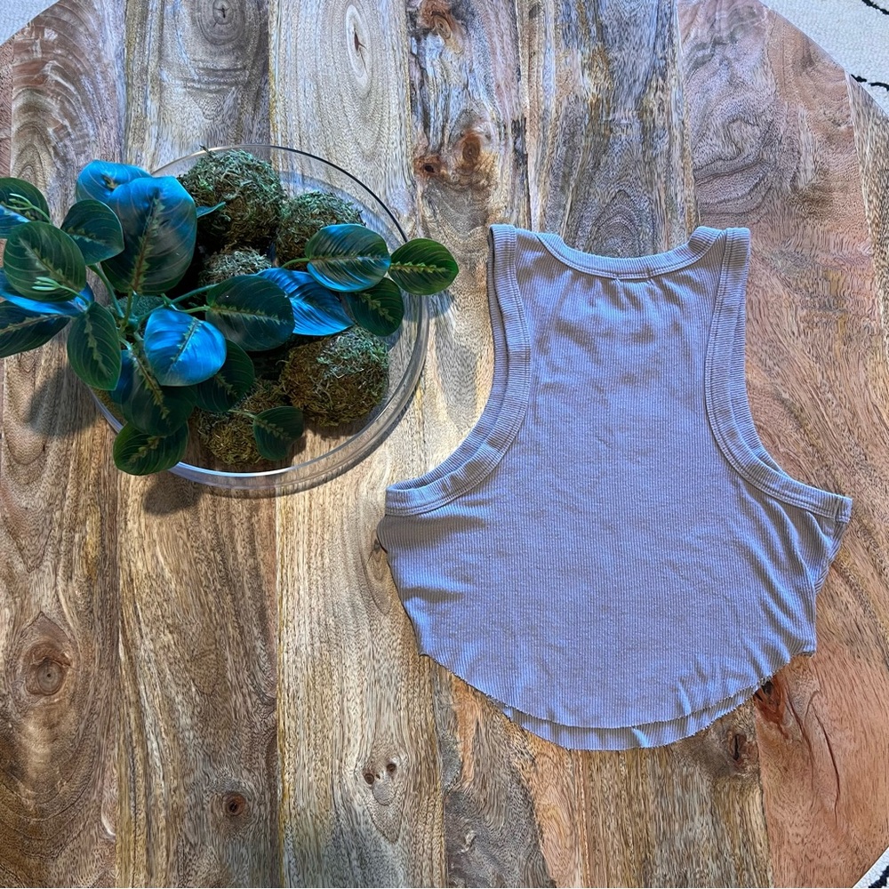 GARAGE Ribbed Tank Top - Tan